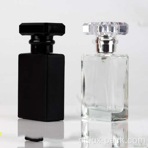 Hoogwaardige 100 ml lege rechthoek glazen parfumfles